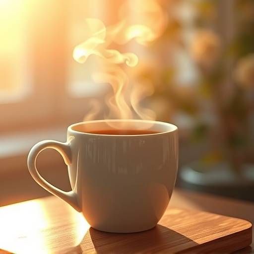 Taza de café recién hecho